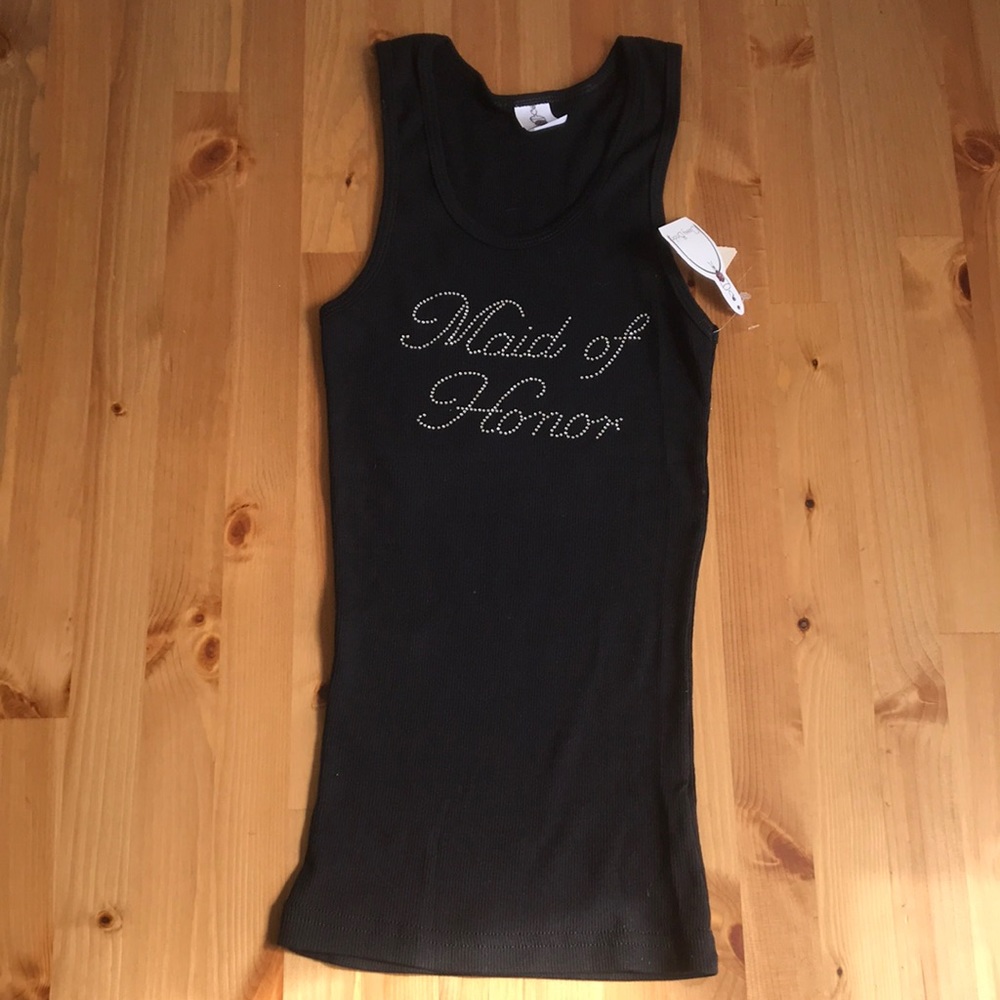 Rhinestoned Maid of Honor Tank